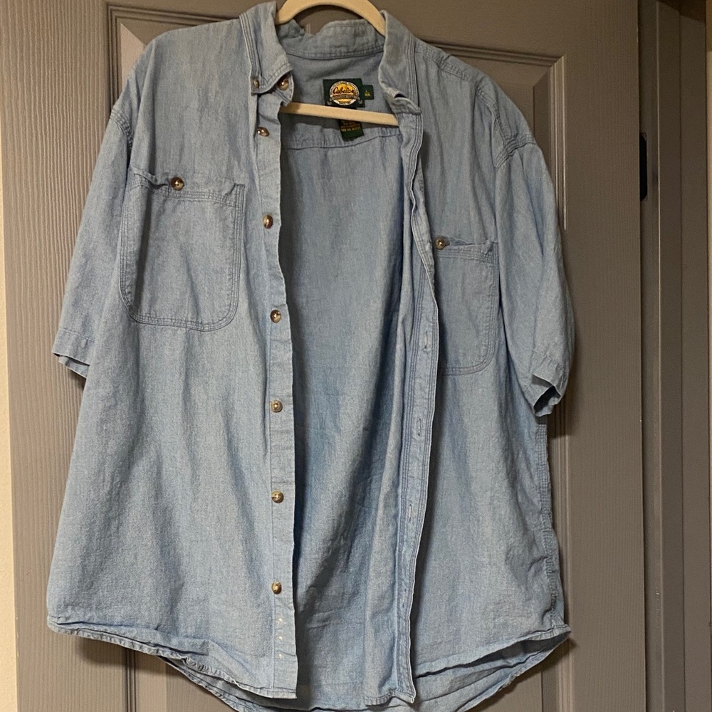 Cabela's Blue Cotton Button Down Shirt